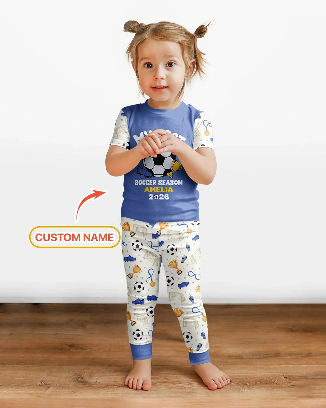 Zweiteiliges, kurzärmliges Pyjama-Set mit Marienkäfern