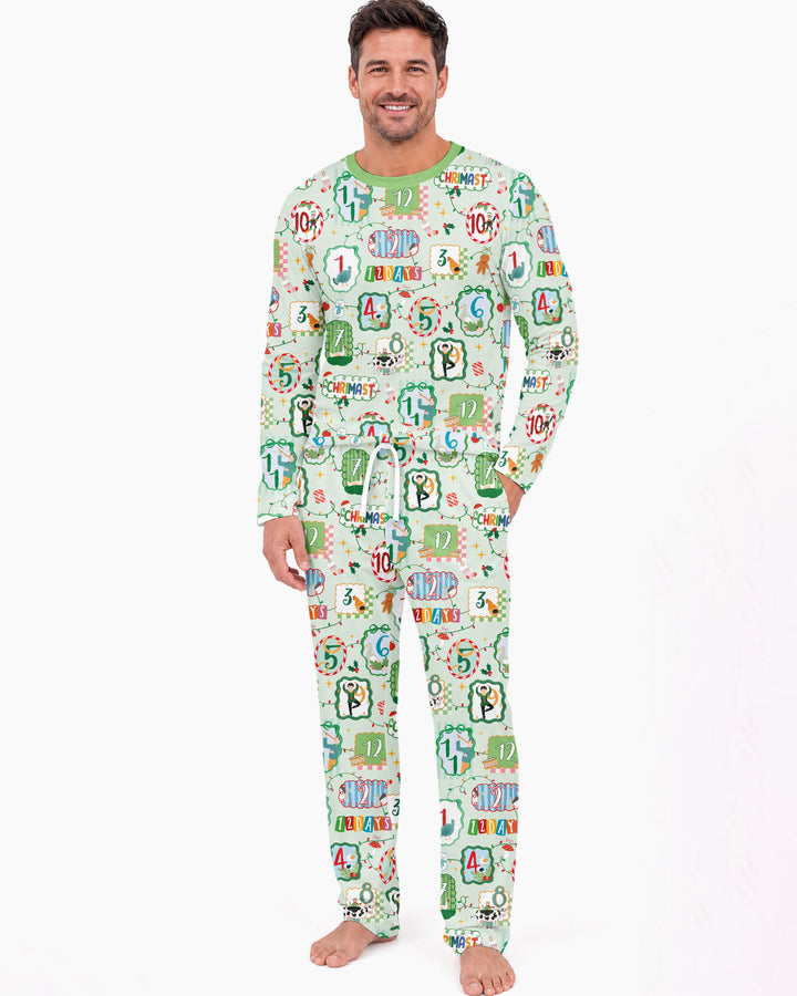 12 Christmas Prayers Bamboo Men's Pajama Set