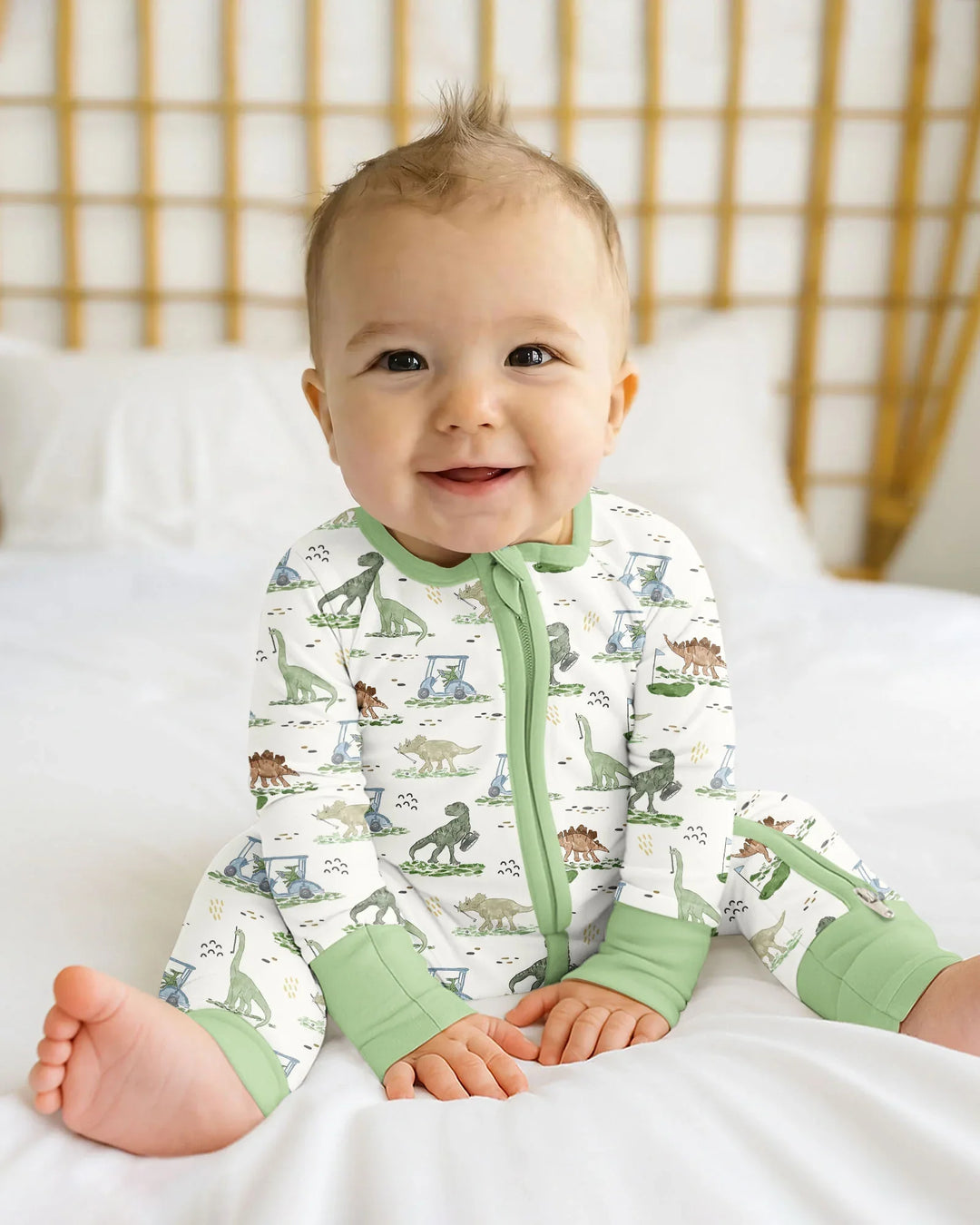 Gerippte Babykleidung mit individuellem Foto - Weich &amp; Skizzenhaft