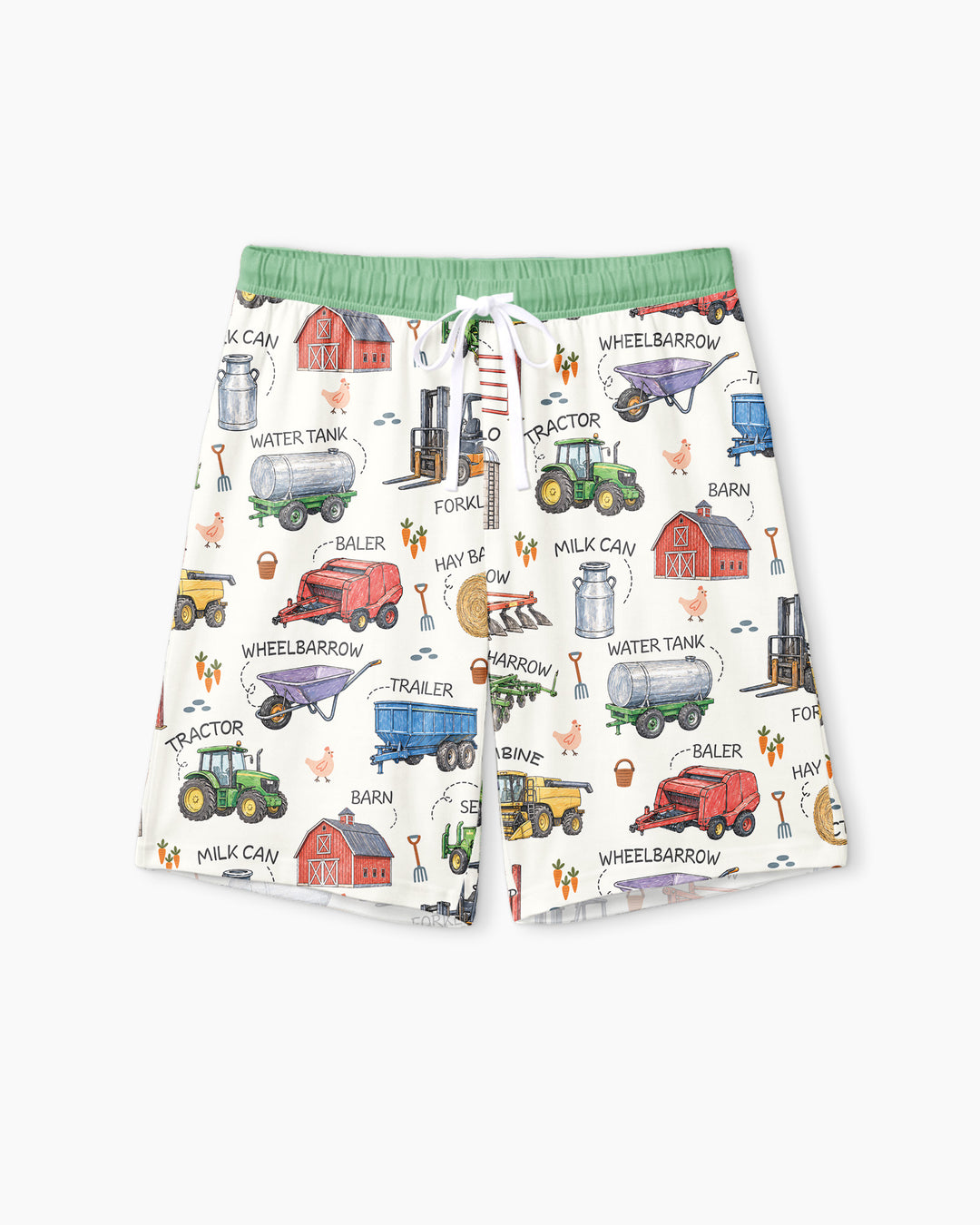 Little Farmer Bamboo Men Short Sleeve Short Pajama Set