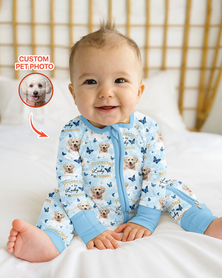 Gerippte Babykleidung mit individuellem Foto - Weich &amp; Skizzenhaft