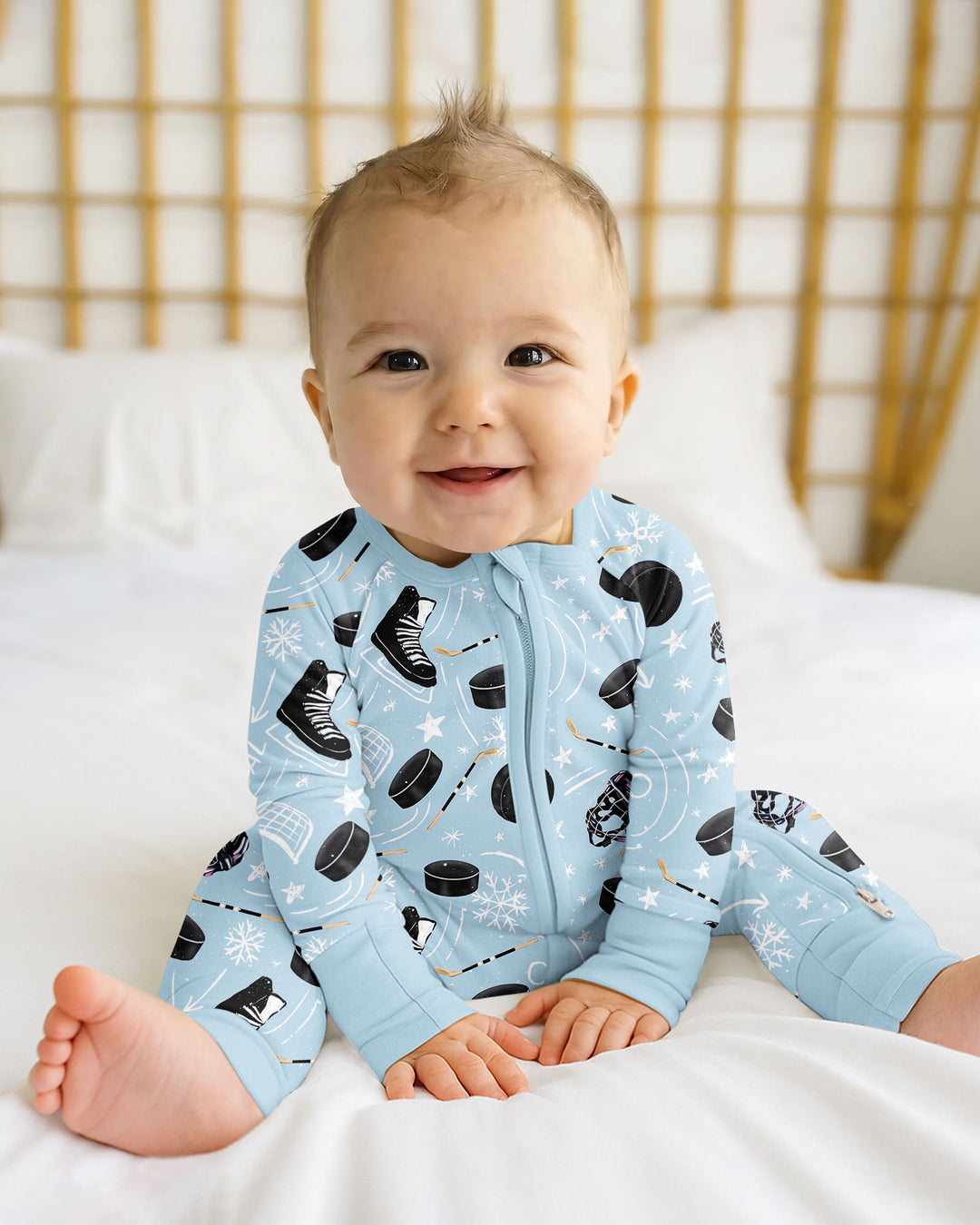 Little Hockey Fan Bamboo Convertible Zippy