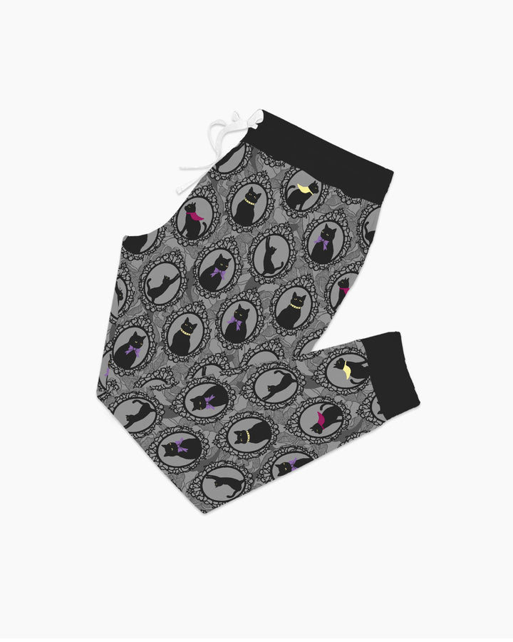 Midnight Cat Parade Bamboo Women Pajama Set