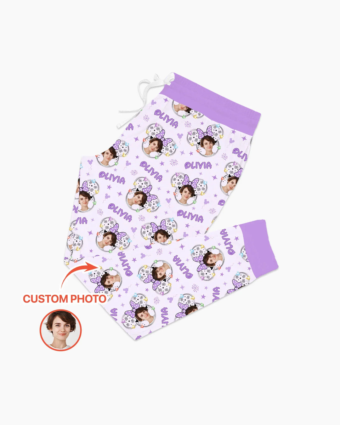Template Damen Pyjama-Set aus personalisiertem Bambus
