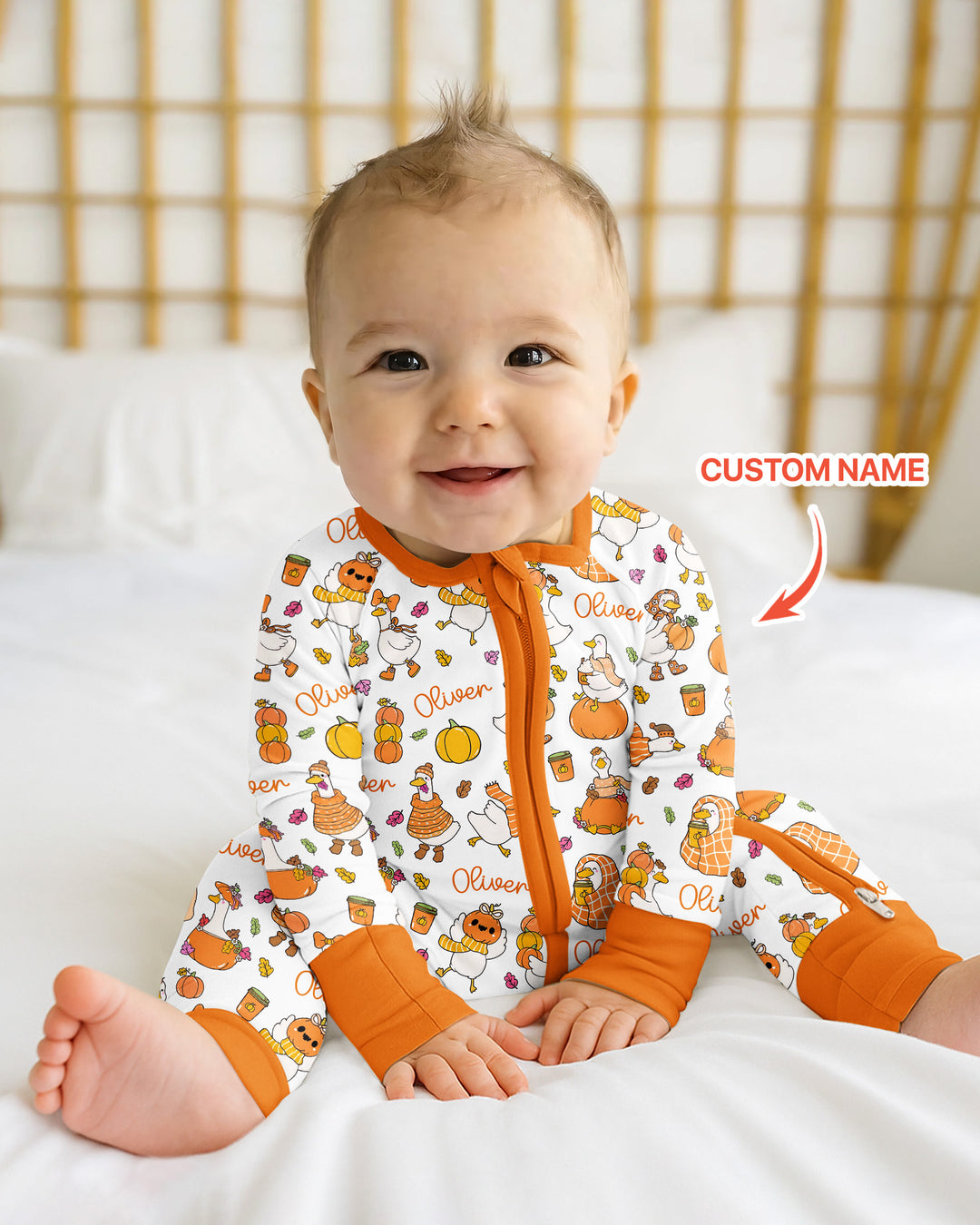 Gerippte Babykleidung mit individuellem Foto - Weich &amp; Skizzenhaft