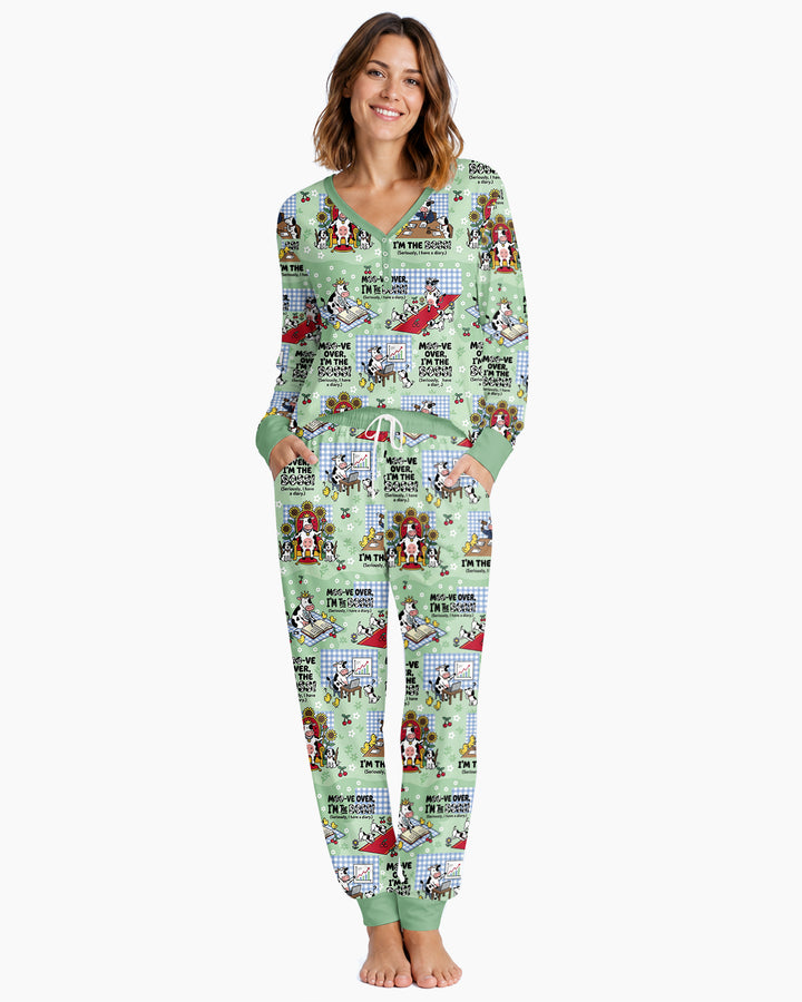 Moove Over Im The Boss Bamboo Women Pajama Set