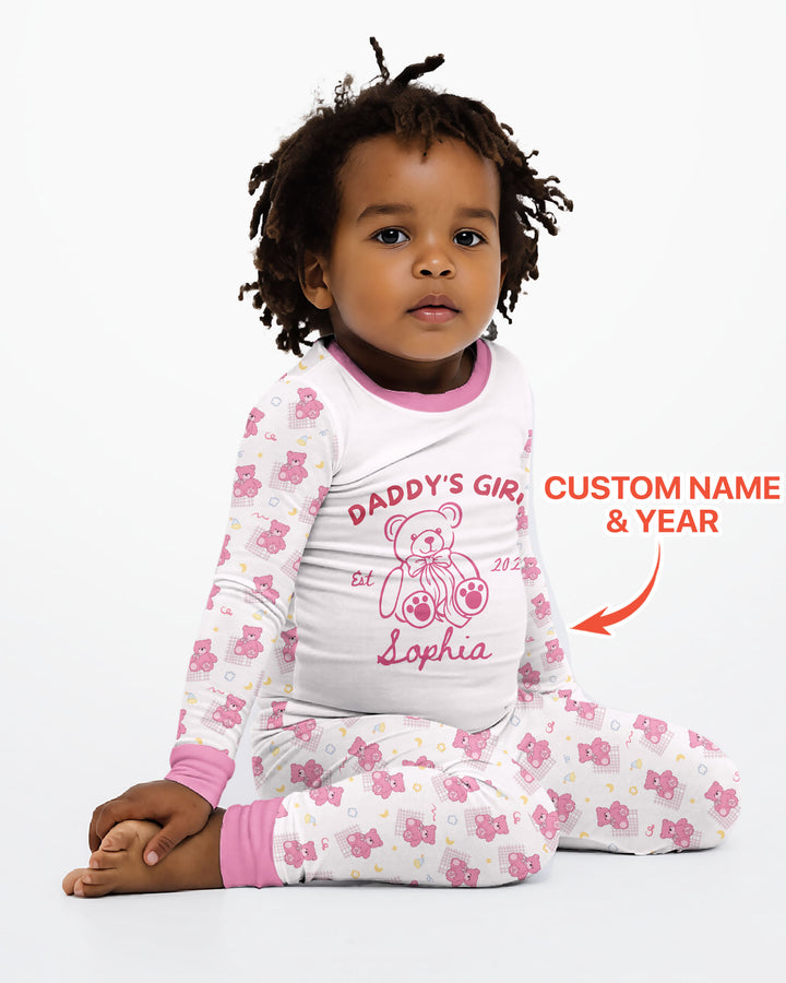 Daddy's Girl Club Bamboo Two Piece Long Sleeve Pajama Set