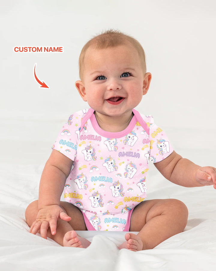 Gerippte Babykleidung mit individuellem Foto - Weich &amp; Skizzenhaft
