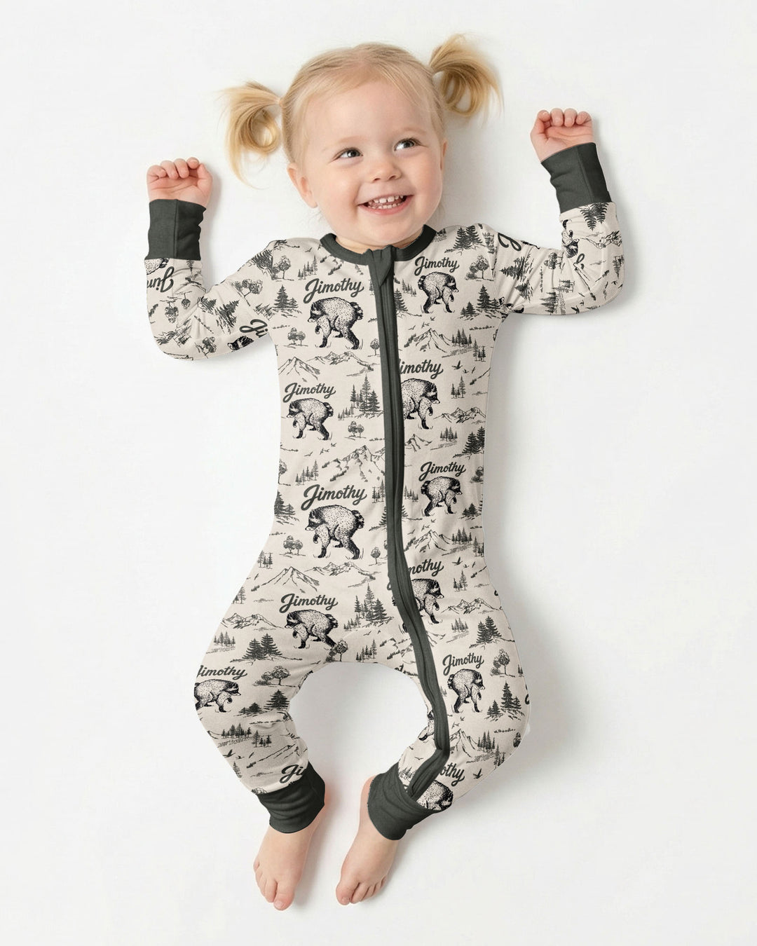 Gerippte Babykleidung mit individuellem Foto - Weich &amp; Skizzenhaft