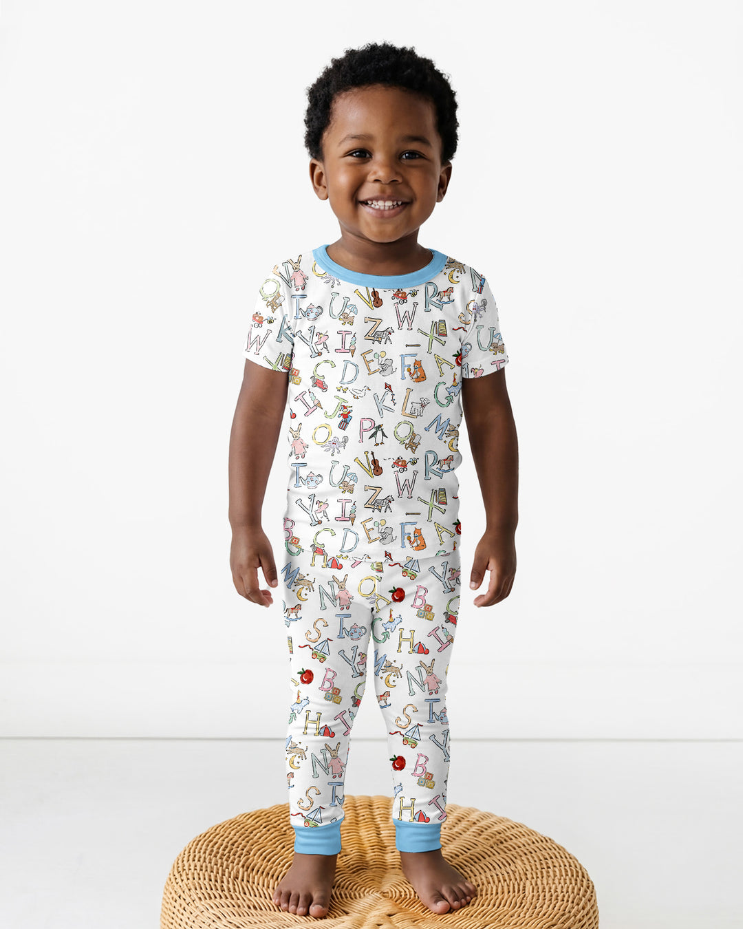 Zweiteiliges, kurzärmliges Pyjama-Set mit Marienkäfern