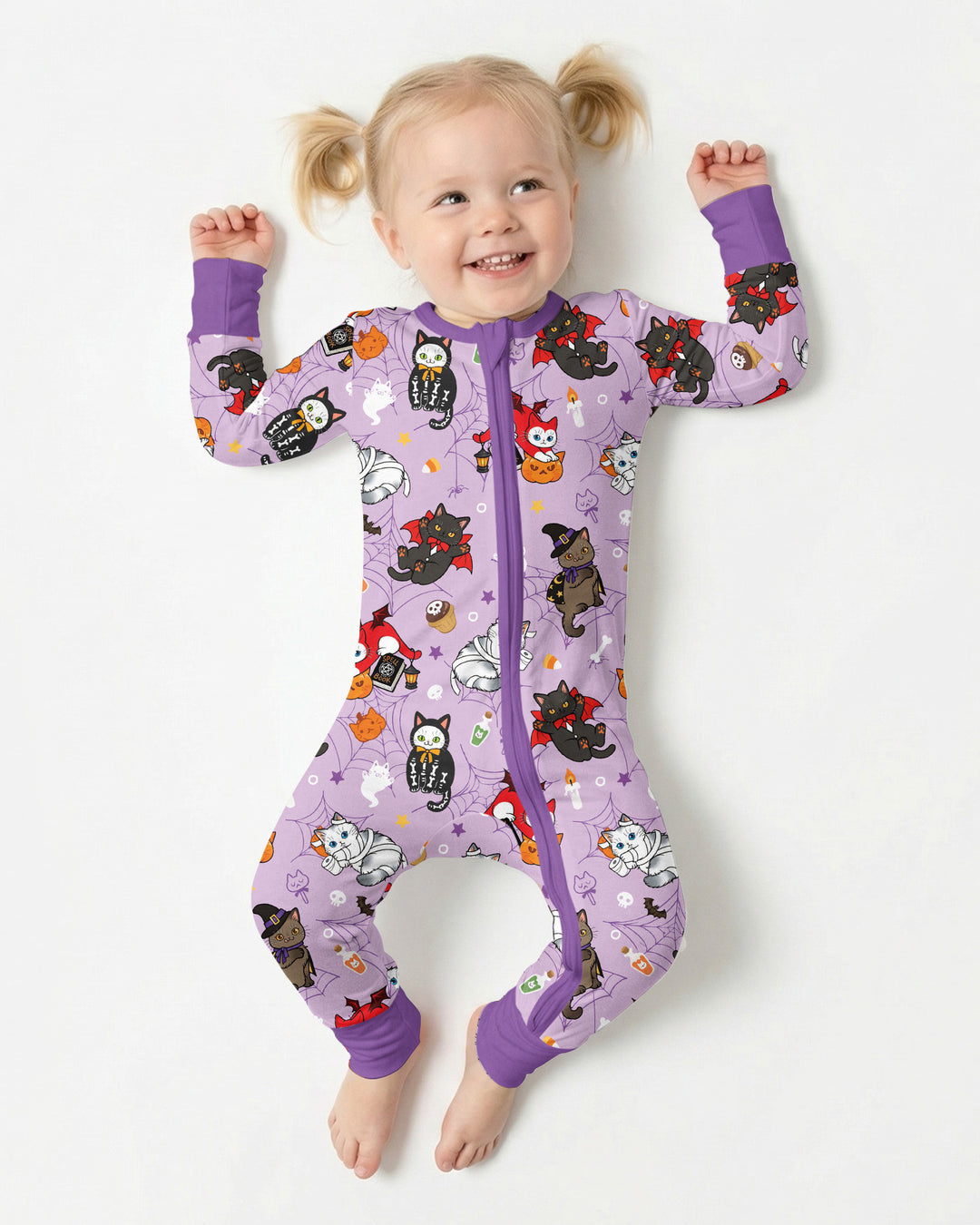 Spooky Kittie Bamboo Convertible Zippy