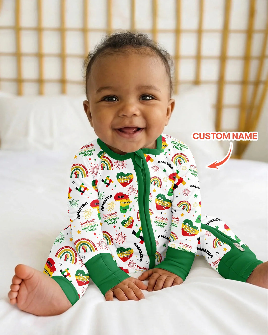 Custom Name Juneteenth Is My Independence Day Bamboo Convertible Zippy