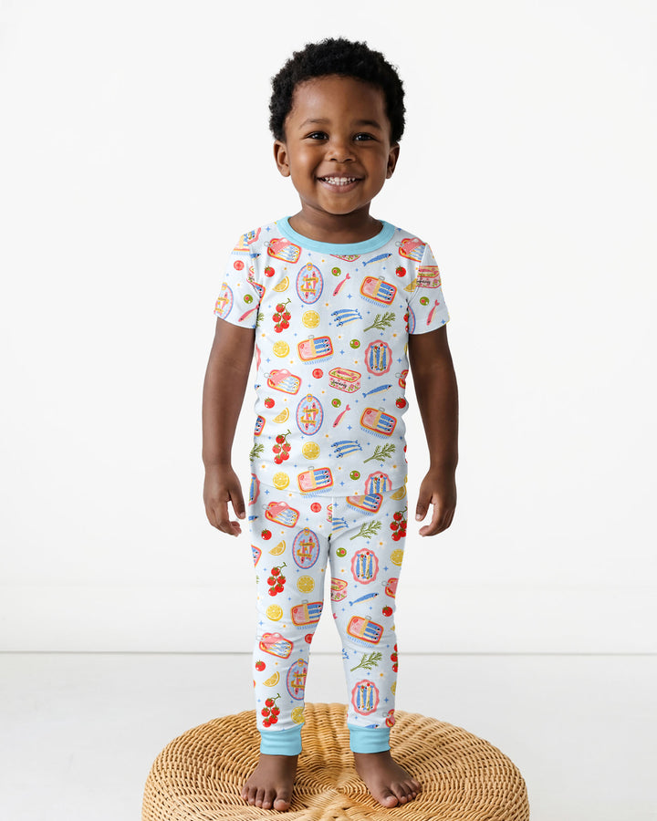 Zweiteiliges, kurzärmliges Pyjama-Set mit Marienkäfern