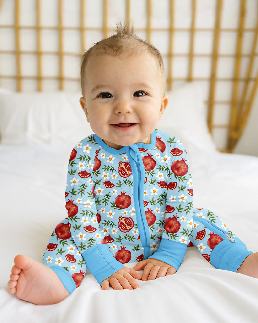 Gerippte Babykleidung mit individuellem Foto - Weich &amp; Skizzenhaft