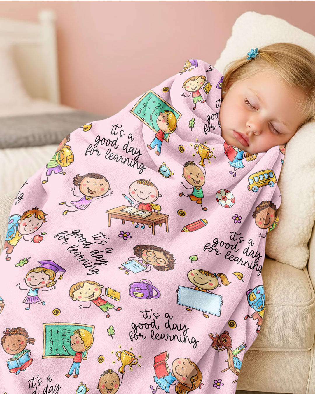 Little Learners Adventure Bamboo Blanket