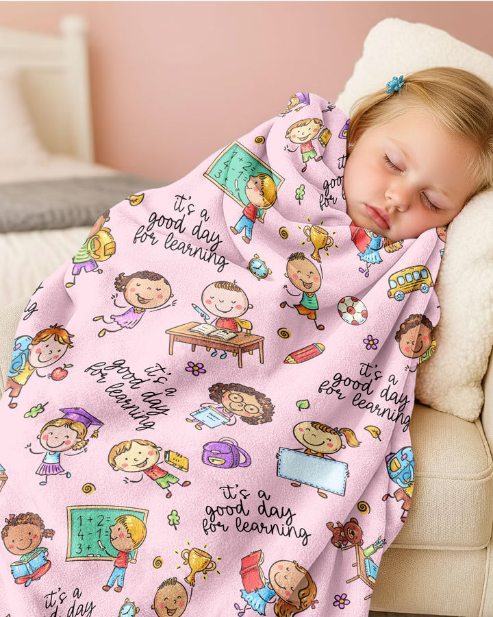 Little Learners Adventure Bamboo Blanket