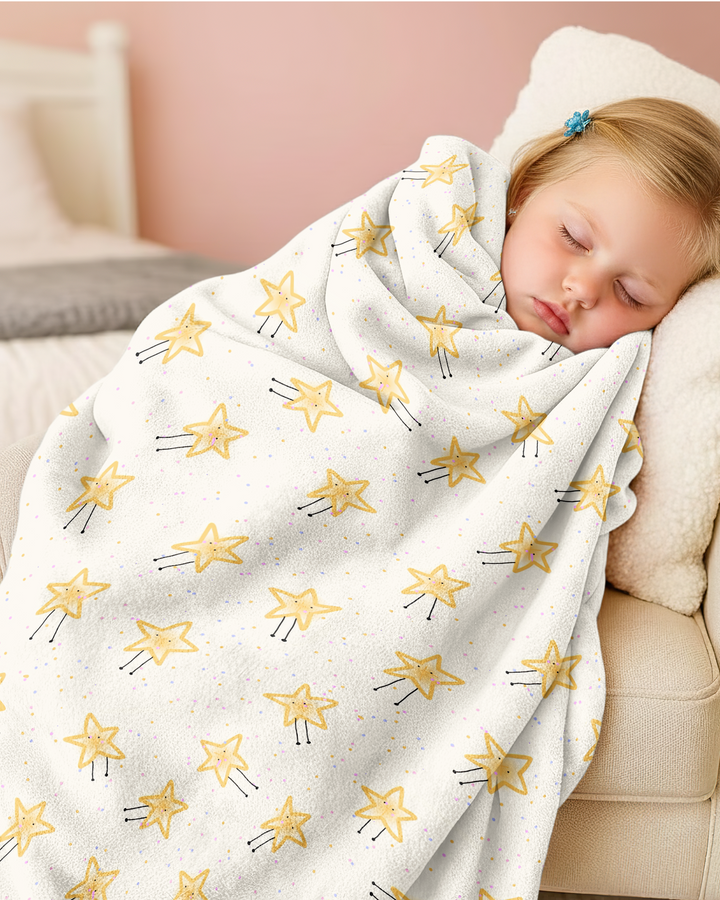 Happy Little Stars Family Matching Bamboo Blanket