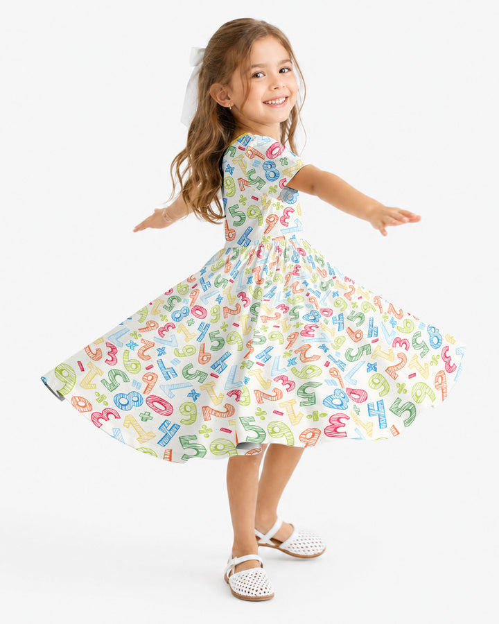 Math Doodles Bamboo Twirl Dress