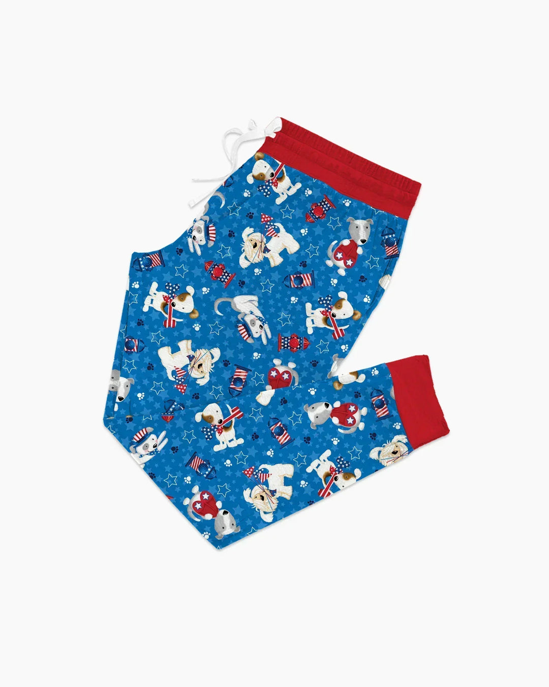 Rot, Weiß & Wuff Familien-Pyjama-Set aus Bambus für Damen