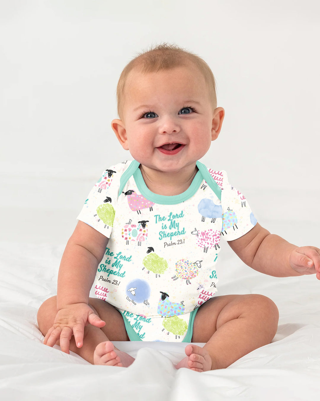 Gerippte Babykleidung mit individuellem Foto - Weich &amp; Skizzenhaft