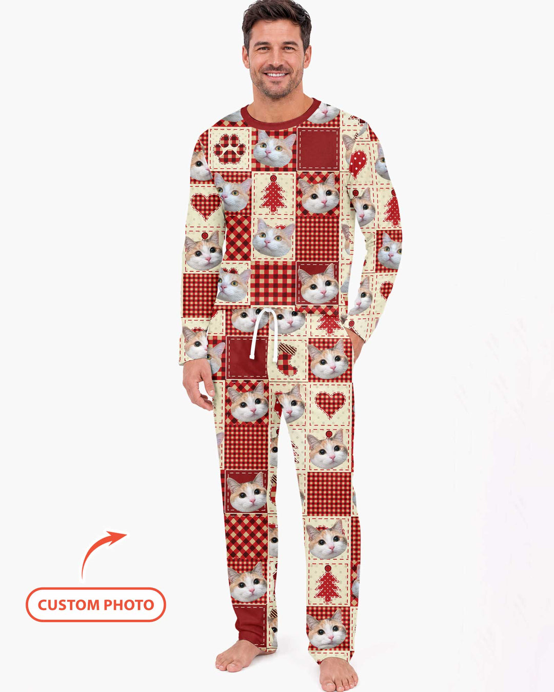 Christmas Ugly Pet Bamboo Men's Pajama Set