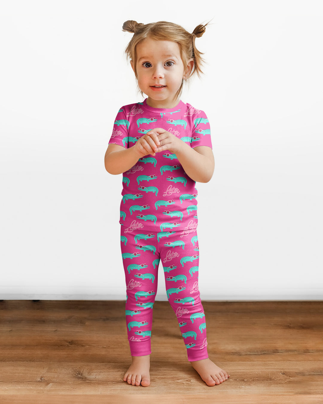 Zweiteiliges, kurzärmliges Pyjama-Set mit Marienkäfern