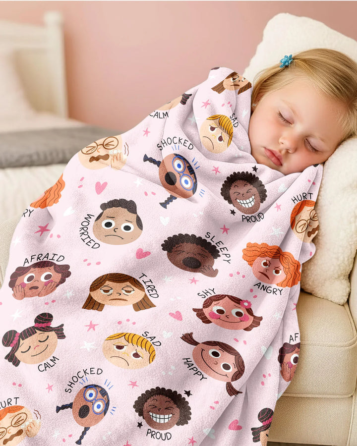 Feelings Vocabulary Bamboo Blanket