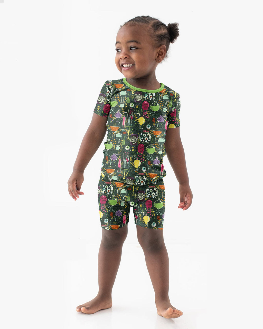 Mad Science Bamboo Two Piece Short Sleeve Shorts Pajama Set