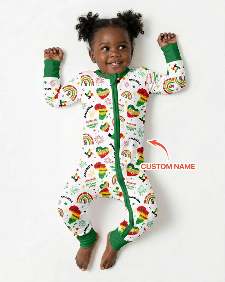 Custom Name Juneteenth Is My Independence Day Bamboo Convertible Zippy