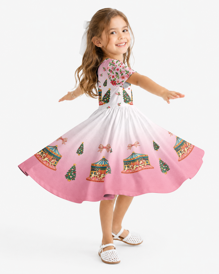 Enchanted Carousel Bamboo Twirl Dress