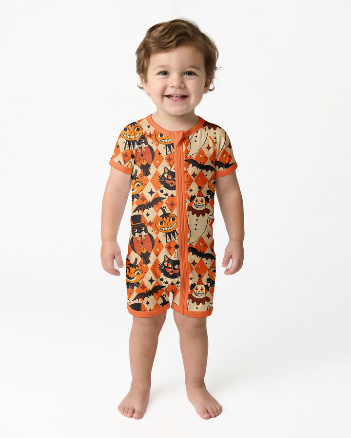 Vintage Halloween Carnival Bamboo Shorty Zippy