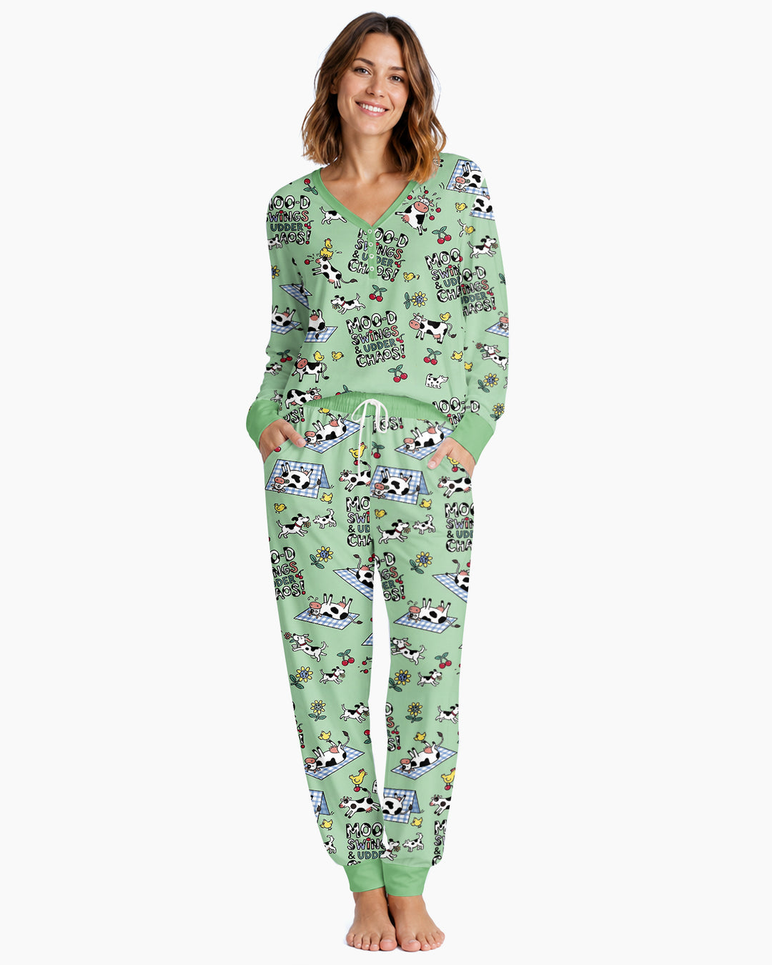 The Udderly Secret Journal Bamboo Women Pajama Set