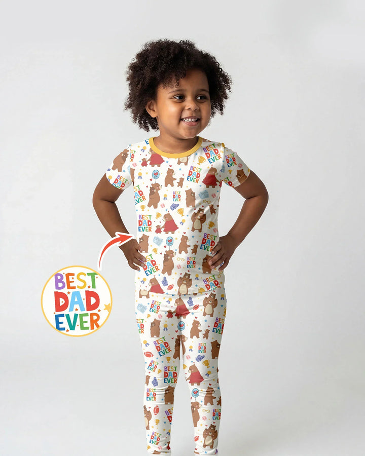Zweiteiliges, kurzärmliges Pyjama-Set mit Marienkäfern