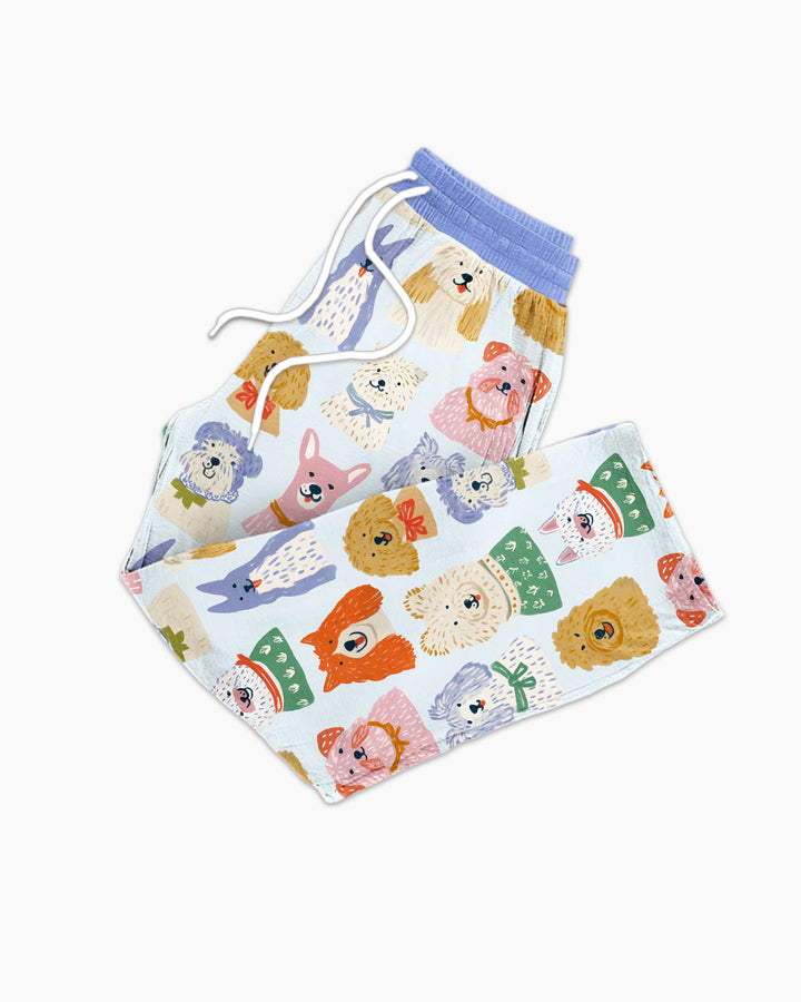 Puppy Portrait Bamboo Men's Pajama Set
