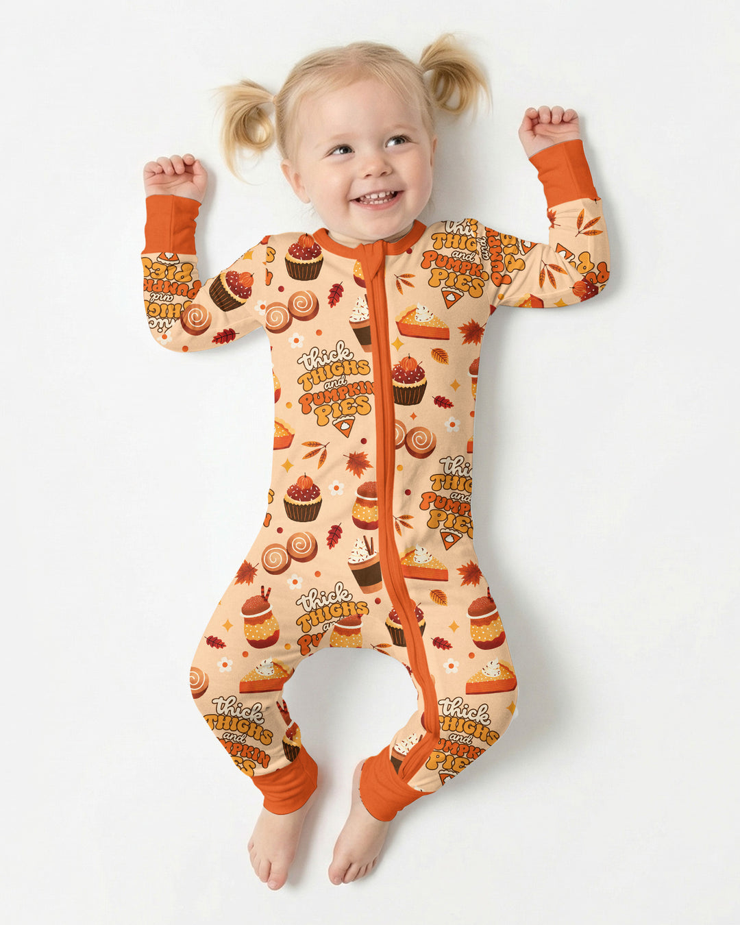 Thick Thighs and Pumpkin Pies Bamboo Convertible Zippy