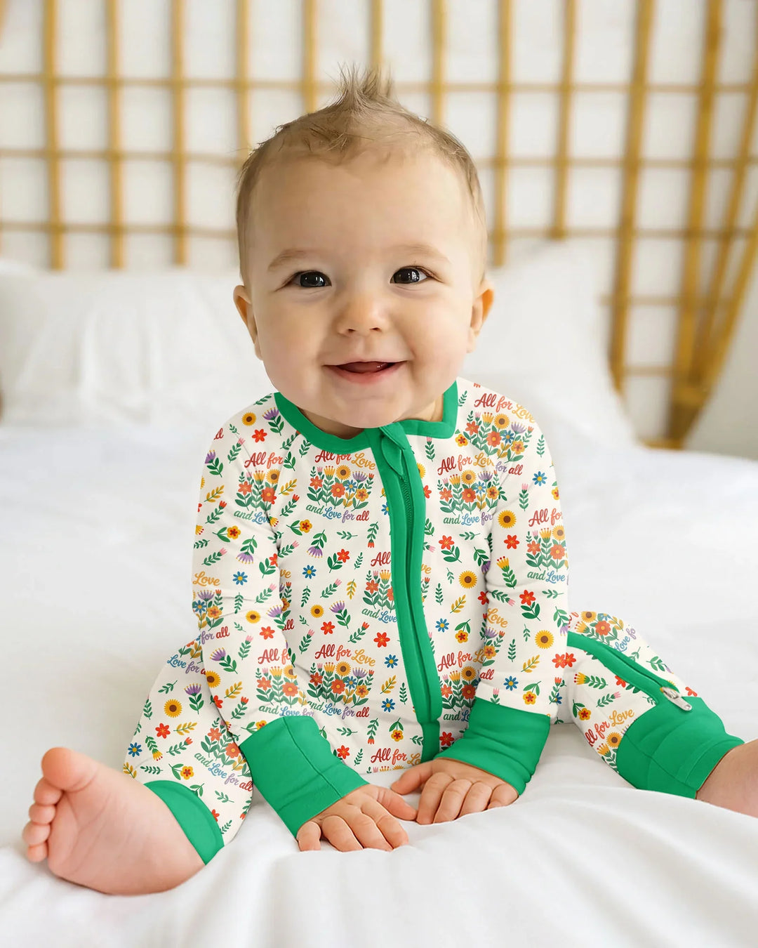 Gerippte Babykleidung mit individuellem Foto - Weich &amp; Skizzenhaft