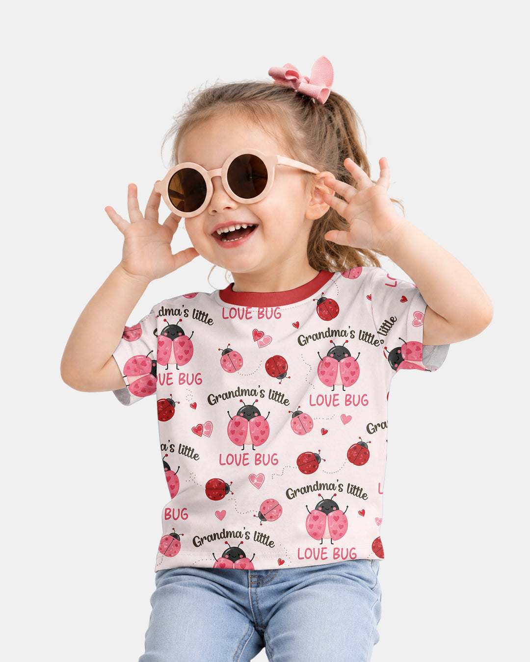 Grandma's Little Love Bug Bamboo Crewneck T-Shirt