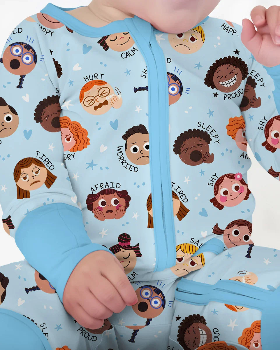 Gerippte Babykleidung mit individuellem Foto - Weich &amp; Skizzenhaft