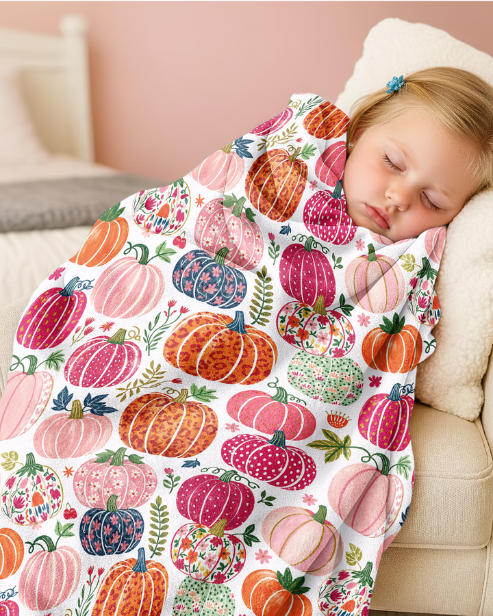 Pumpkin Patch Party Bamboo Blanket