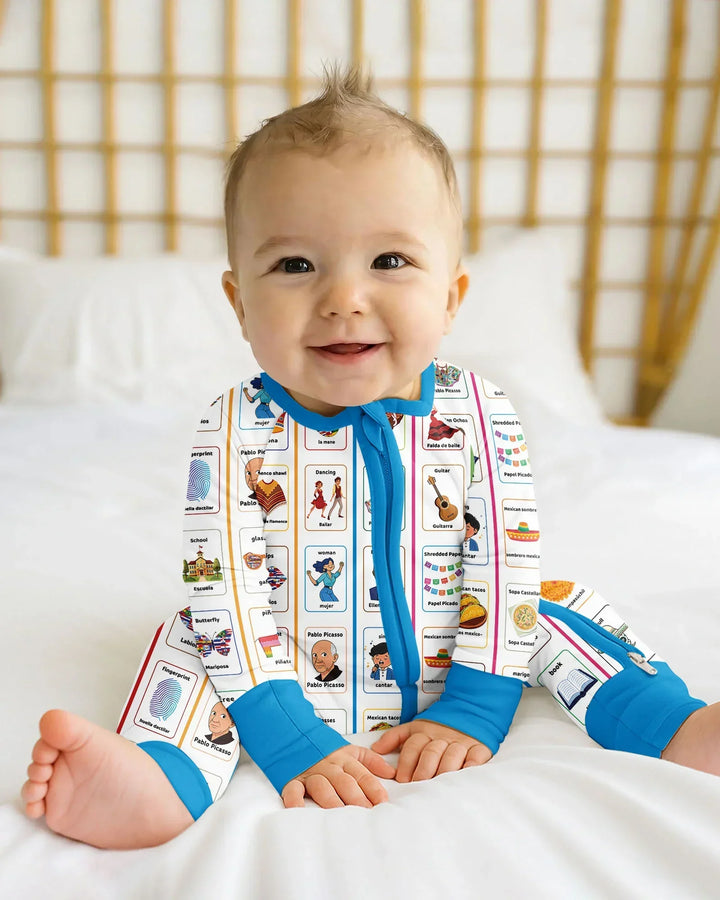 Gerippte Babykleidung mit individuellem Foto - Weich &amp; Skizzenhaft