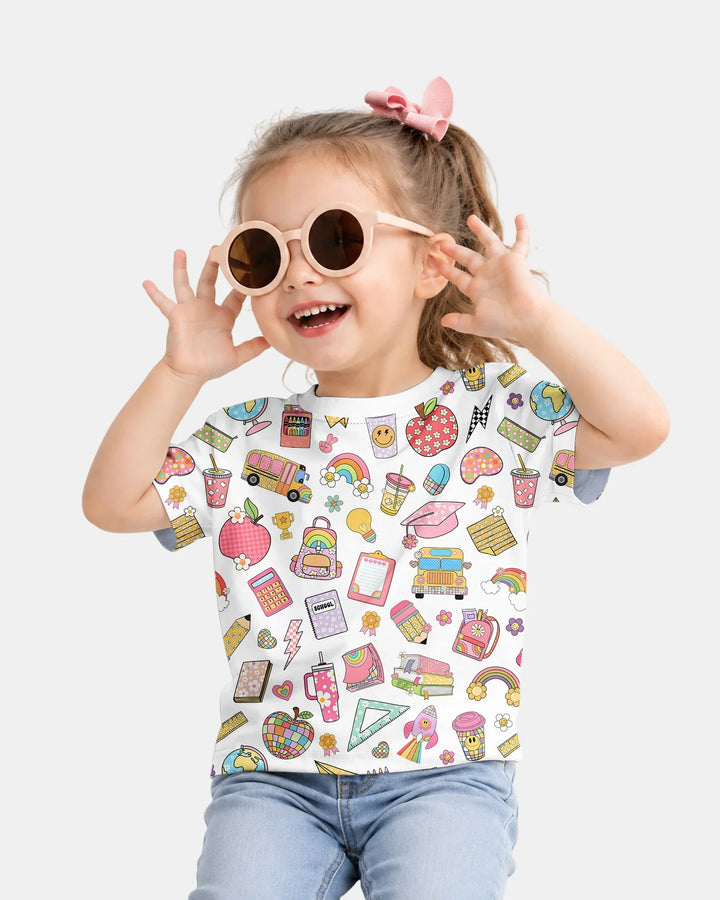 Preppy Back to School Bamboo Crewneck T-Shirt