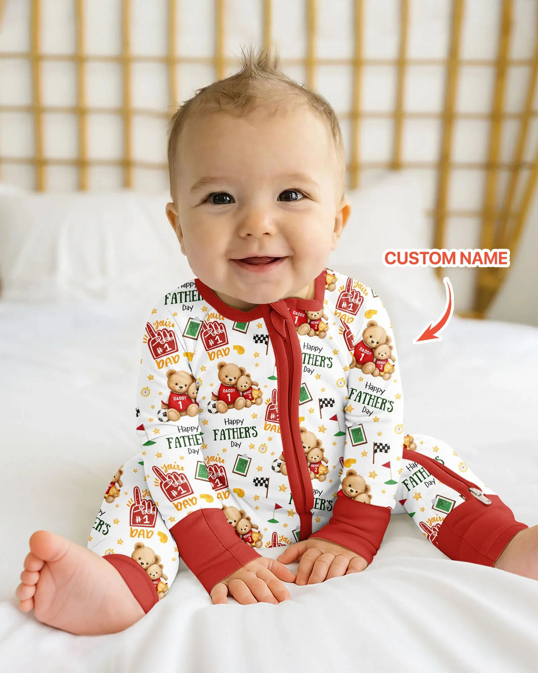 Gerippte Babykleidung mit individuellem Foto - Weich &amp; Skizzenhaft