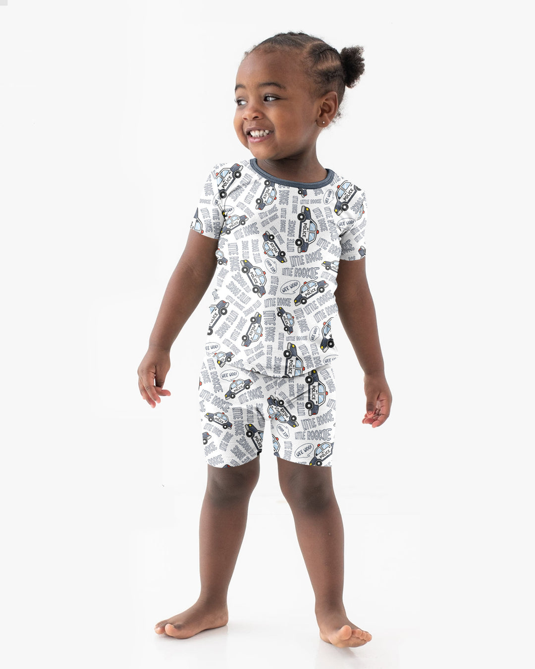Little Rookie Bamboo Two Piece Short Sleeve Shorts Pajama Set