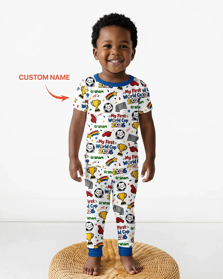 Zweiteiliges, kurzärmliges Pyjama-Set mit Marienkäfern