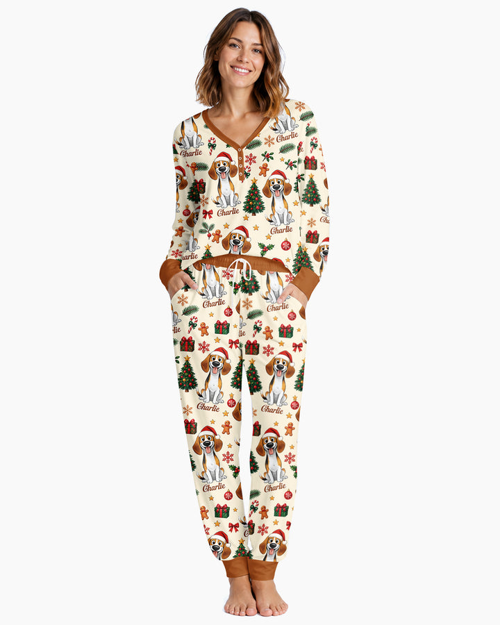 Christmas Dog Bamboo Women Pajama Set