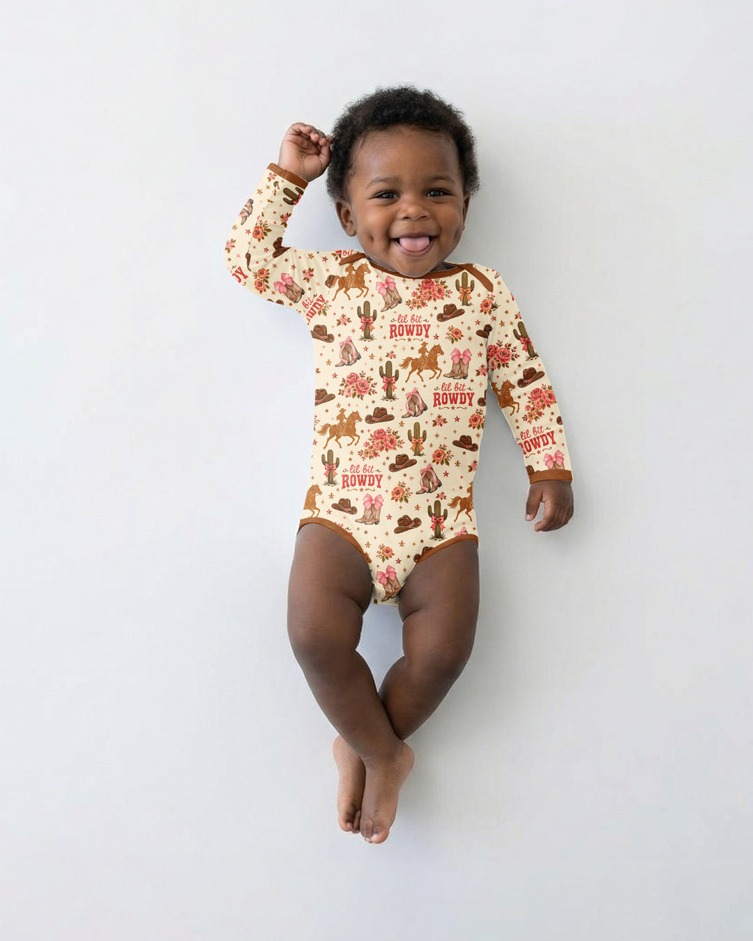 Gerippte Babykleidung mit individuellem Foto - Weich &amp; Skizzenhaft