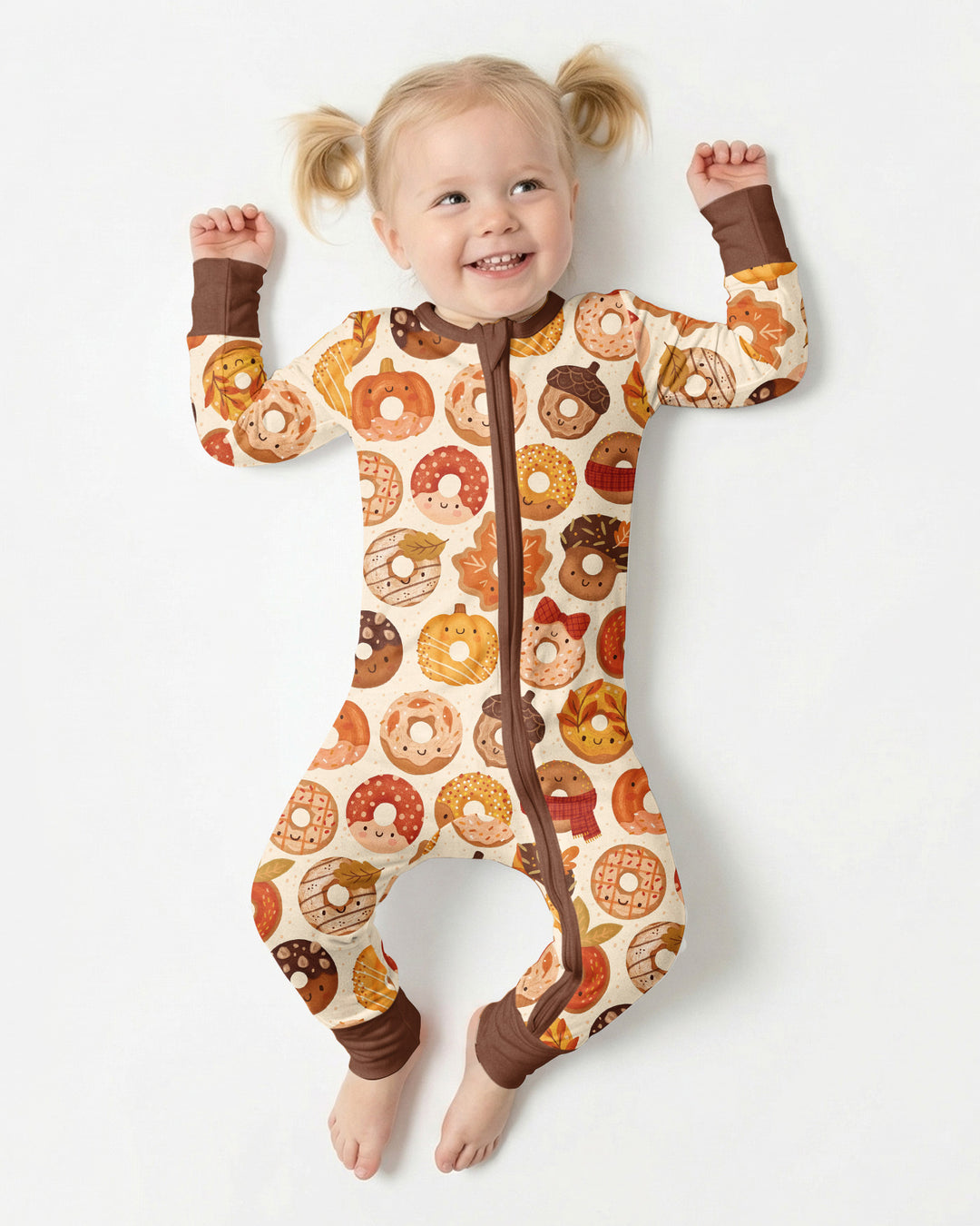 Cute Autumn Donut Bamboo Convertible Zippy
