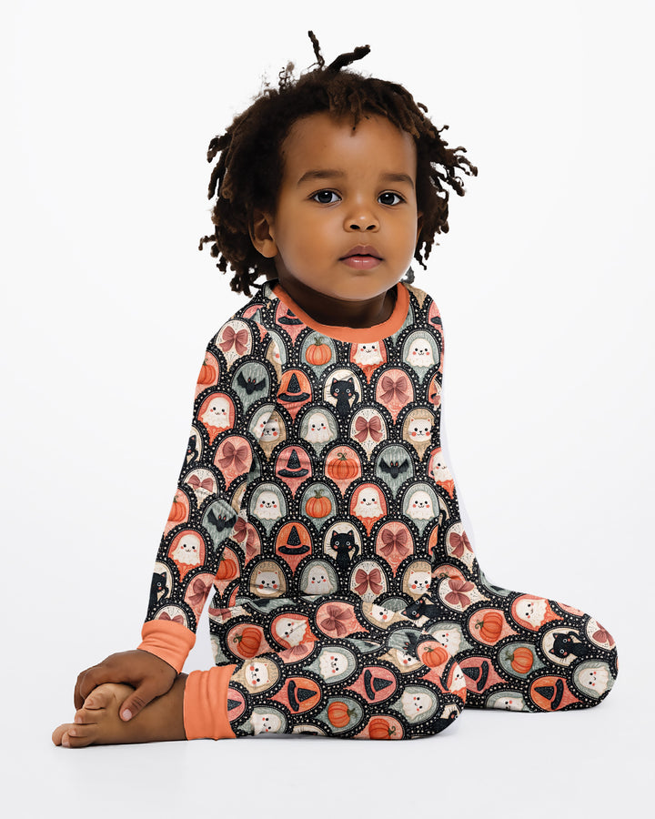 Coquette Halloween Bamboo Two Piece Long Sleeve Pajama Set