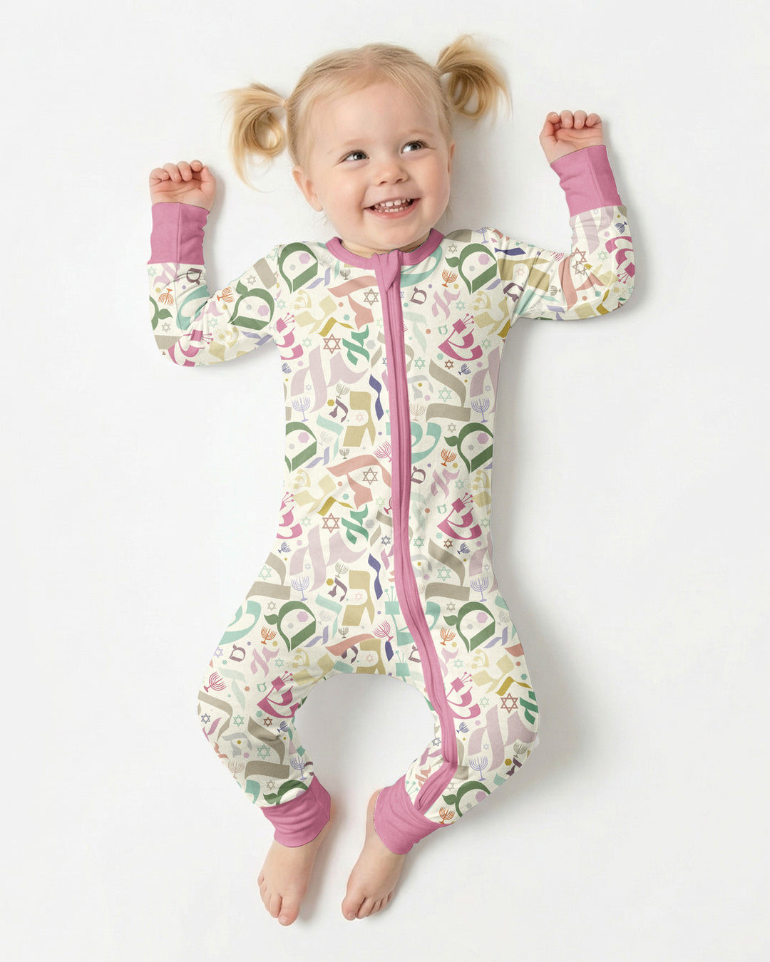 Hebrew Harmony Family Matching Bamboo Convertible Zippy