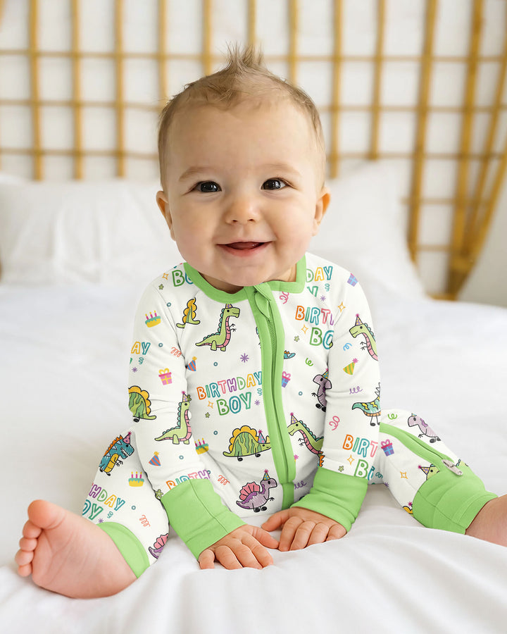 Dino Birthday Boy Bamboo Convertible Zippy
